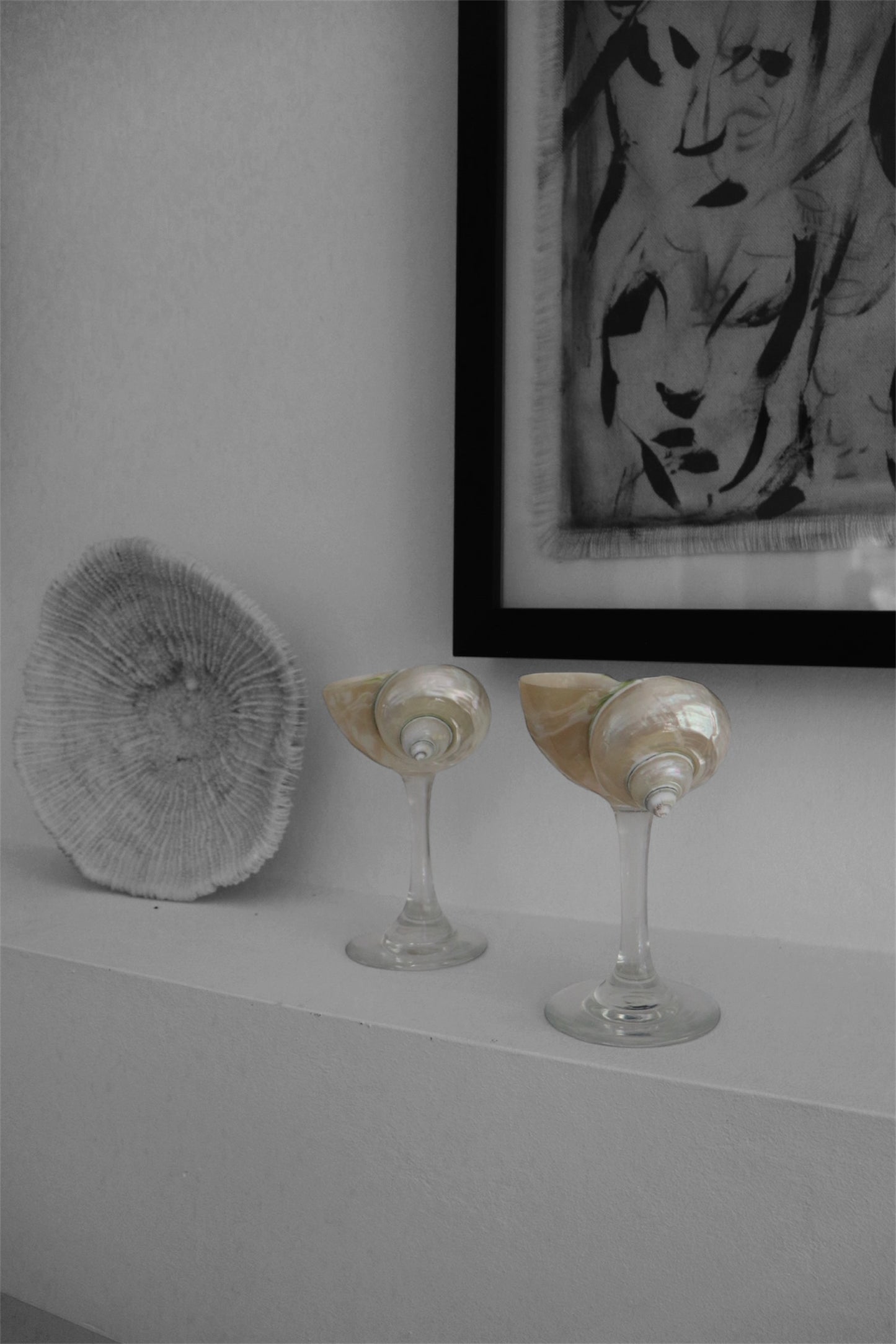 Pearl Jade Shell-glass